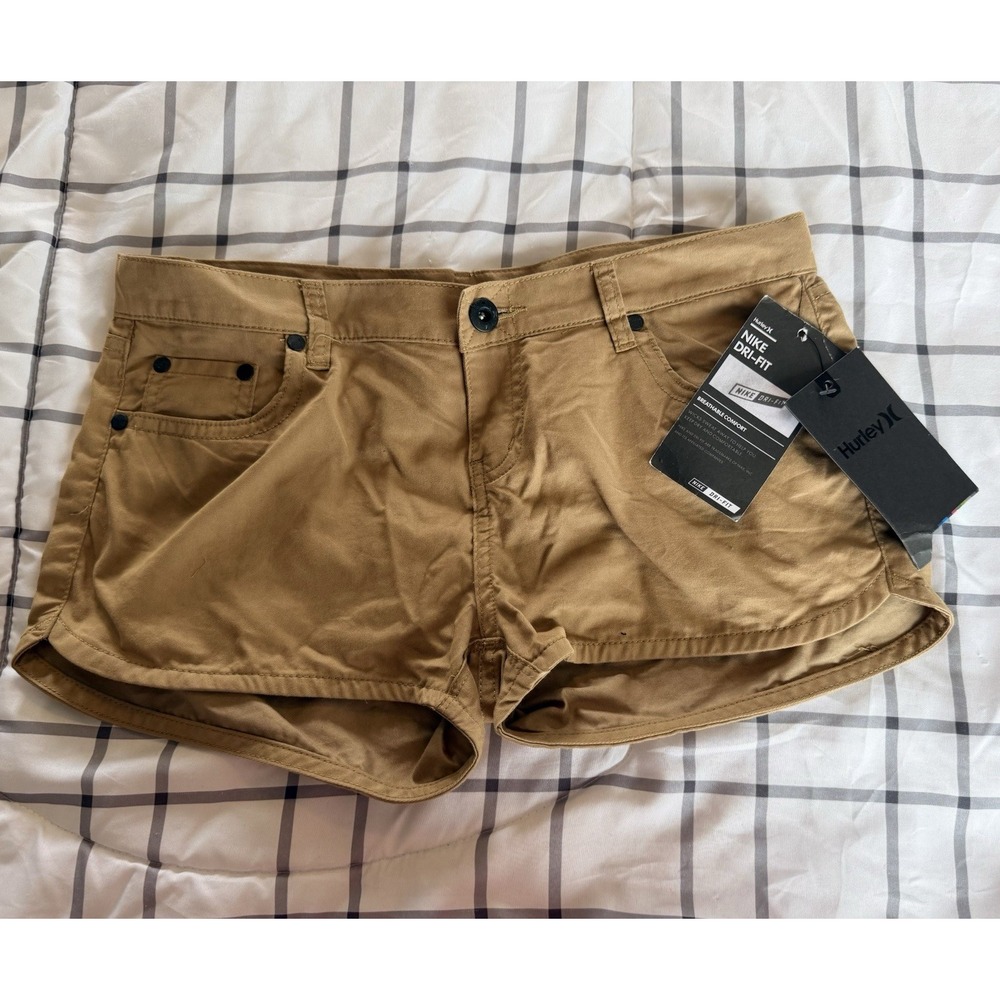 Hurley Mens Shorts 27" Nike Dri Fit - new with tags Tan Khaki